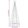 vidaXL LED Christmas Tree 200 LEDs Warm White 180 cm