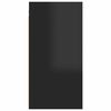 vidaXL TV Cabinets 2 pcs High Gloss Black 30.5x30x60 cm Engineered Wood