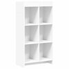 vidaXL Bookcase White 59 x 30 x 111 cm Engineered Wood