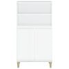 vidaXL Highboard High Gloss White 60x36x110 cm Engineered Wood