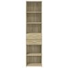vidaXL Highboard Sonoma Oak 45x42.5x185 cm Engineered Wood