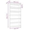 vidaXL Book Cabinet/Room Divider Sonoma Oak 100x30x198 cm Engineered wood