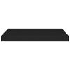 vidaXL Floating Wall Shelves 4 pcs Black 60x23.5x3.8 cm MDF