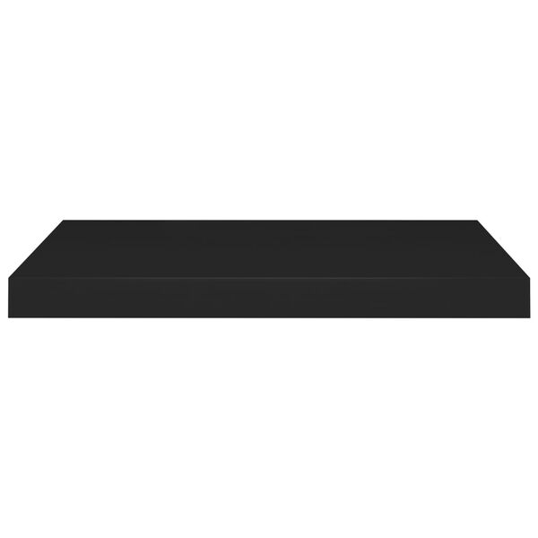 vidaXL Floating Wall Shelves 4 pcs Black 60x23.5x3.8 cm MDF