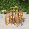 vidaXL 5 Piece Garden Bar Set Solid Wood Acacia