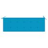 vidaXL Batavia Bench with Blue Cushion 150 cm Solid Teak Wood