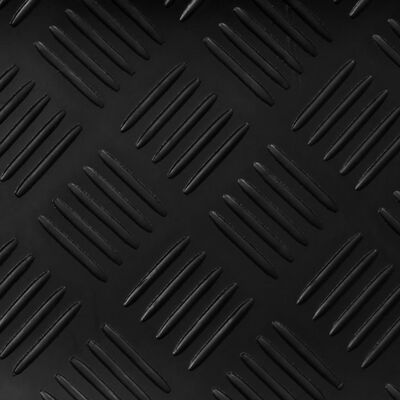 Rubber Floor Mat Anti-Slip 2 x 1 m Checker Plate