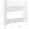 vidaXL Wall Shoe Cabinets 4 pcs White 60x18x60 cm Engineered Wood