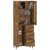 vidaXL Highboard Smoked Oak Engineered Wood
