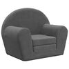 vidaXL Kids' Sofa Bed Anthracite Soft Plush