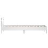 vidaXL Bed Frame without Mattress with LED Lights White 90x190 cm Single