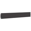 vidaXL Lawn Edging 30 pcs 15 x 103 cm Steel Black