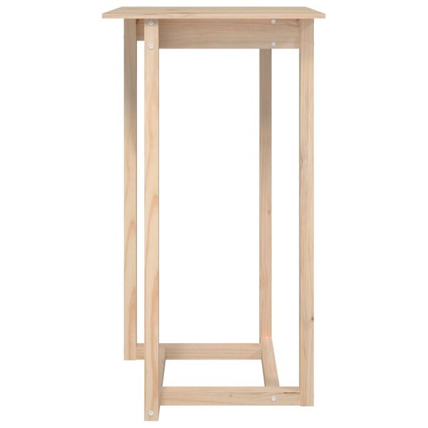 vidaXL Bar Table 60x60x110 cm Solid Wood Pine