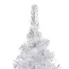 vidaXL Artificial Pre-lit Christmas Tree with Ball Set Silver 150 cm PET