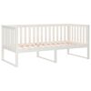vidaXL Day Bed without Mattress White 90x190 cm Single Solid Wood Pine