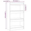 vidaXL Book Cabinet/Room Divider Black 60x30x103 cm Engineered Wood