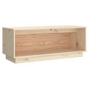 vidaXL TV Cabinet | Natural Pine | Solid Pine Wood | Compact | TV Cabinet