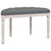 vidaXL Bench Dark Grey 81.5x41x49 cm Fabric