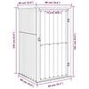 vidaXL Garden Tool Shed Anthracite 88x89x161 cm Galvanised Steel