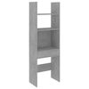 vidaXL Book Cabinet | Concrete grey | Engineered wood | Medium | Book Cabinet
