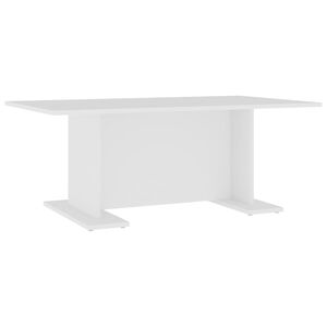 vidaXL Coffee Table | White | Engineered wood | 103.5 x 60 x 40 cm | Modern