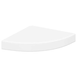 vidaXL Floating Corner Shelf White 25x25x3.8 cm MDF