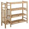 vidaXL Shoe Rack with Shelf Natural 88 x 27 x 80 cm Bamboo