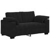 vidaXL 3 Piece Sofa Set with Cushions Black Velvet