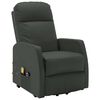 vidaXL Stand up Massage Chair Anthracite Faux Leather
