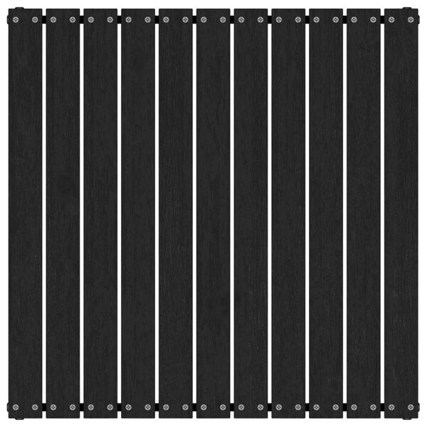 vidaXL Garden Footstool with Cushion Black Solid Pinewood