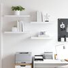 vidaXL Floating Wall Shelves 4 pcs White 60x23.5x3.8 cm MDF