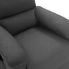 vidaXL Massage Chair Dark Grey Fabric