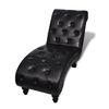 vidaXL Lounge Chair | Dark Brown | Polyurethane, Cotton, Polyester, PVC