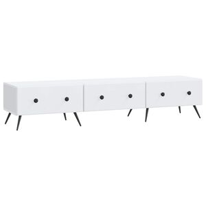 vidaXL TV Cabinet with Drawer White 147 x 34.5 x 30 cm Engineered Wood