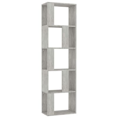 vidaXL Book Cabinet/Room Divider Concrete Grey 45x24x159 cm Engineered Wood