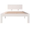 vidaXL Bed Frame without Mattress White 90x190cm Single