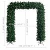 vidaXL Christmas Tree Arch with LEDs Green 240 cm