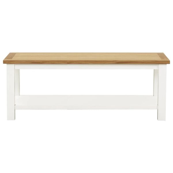vidaXL Coffee Table 110x55x40 cm Solid Oak Wood
