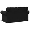 vidaXL Sofa 120cm Black Metal
