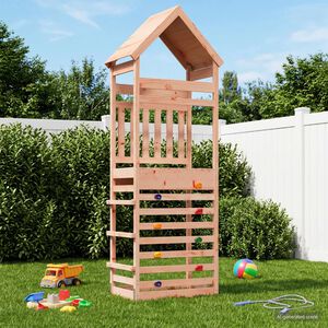 vidaXL Outdoor Play Tower Natural 53 x 85 x 264 cm Solid Douglas Wood