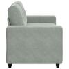 vidaXL Loveseat Sofa Light Grey 120 cm Velvet