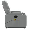 vidaXL Stand up Massage Recliner Chair Light Grey Fabric