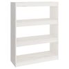 vidaXL Book Cabinet/Room Divider White 80x30x103,5 cm Solid Wood Pine