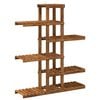 vidaXL Plant Stand Natural 93 x 25 x 114.5 cm Solid Acacia Wood