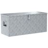 vidaXL Aluminium Box 90.5x35x40 cm Silver