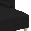 vidaXL Sofa Set with Cushion Black 173 x 131 x 67 cm Polyester