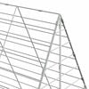 vidaXL Rabbit Cage Silver 100 x 100 x 210 cm Galvanised Steel