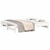 vidaXL Pull-out Day Bed without Mattress White 2x(90x190) cm