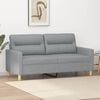 vidaXL 2-Seater Sofa Light Grey 140 cm Fabric