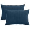 vidaXL Cushion Cover 2 pcs ALMELO Navy Blue 30 x 50 cm Corduroy